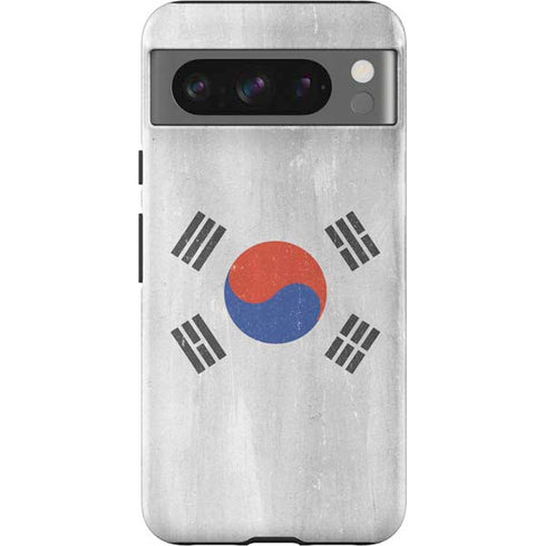 South Korean Flag Distressed Google Pixel 8 Pro Impact Case